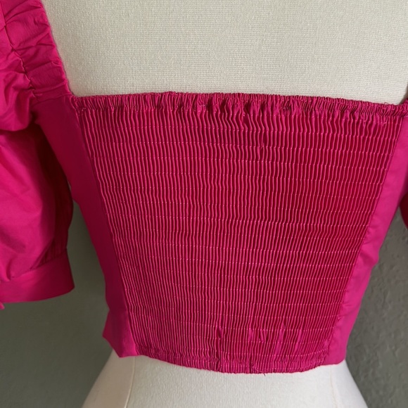 More to Come poplin pink crop top - Picture 8 of 9